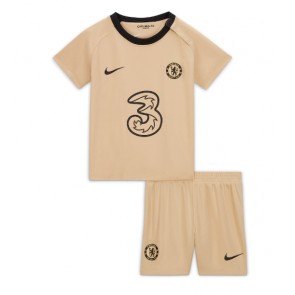 Chelsea kläder Barn 2022-23 Tredje Tröja Kortärmad (+ korta byxor)